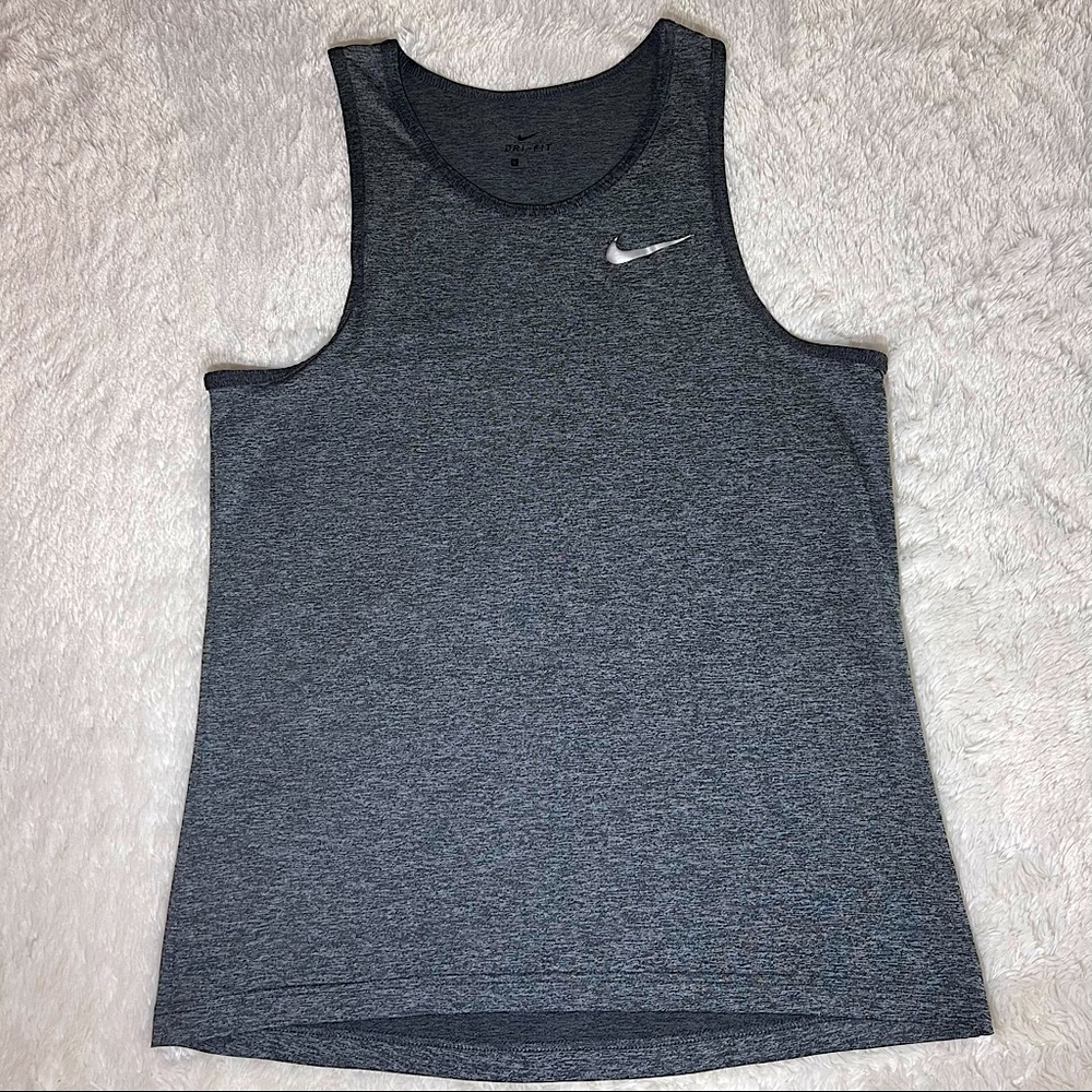 Nike Dri-Fit Mens Tank Anthracite Gray Sz L NWOT
